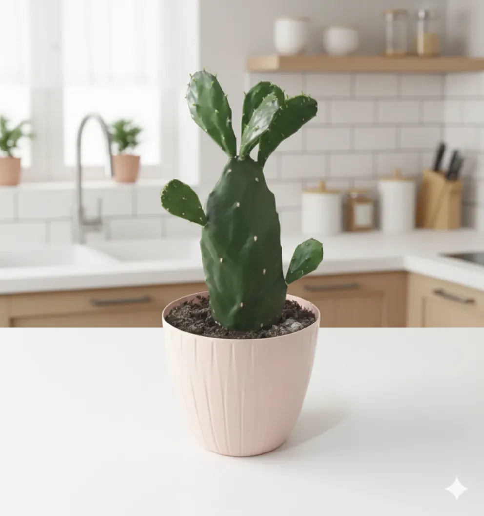 Kaynana Dili Kaktüsü – Saksılı Canlı Kaktüs | Dayanıklı & Kolay Bakımlı Dekoratif Bitki